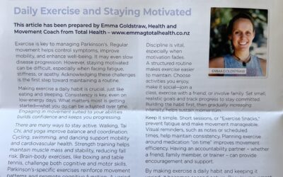 Latest article with Parkinson’s New Zealand